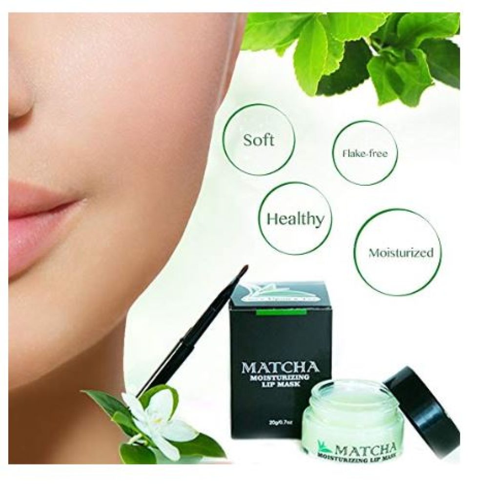 Matcha moisturizing lip mask